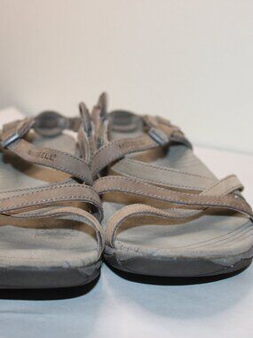 Merrell Strappy Hiking Sandals – Women’s 8 – Brown/Gray Outdoor Trail Comfort